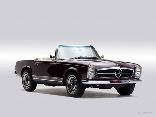 1965 Mercedez Benz 230 SL Maroon 113042-10-0101396